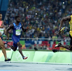 【リオ2016】日本の400メートルリレー銀メダル、ジャマイカも祝福「素晴らしいレース」