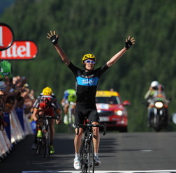 2012ツール・ド・フランス、シャムルスで初優勝したときのクリストファー・フルーム