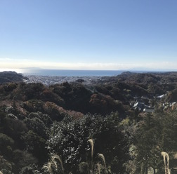 鎌倉の代表的なハイキングコース、建長寺の半僧坊からの眺め
