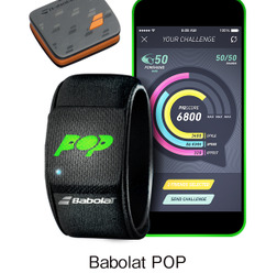 テニス専用の通信機能搭載リストバンド「バボラ POP」発売
