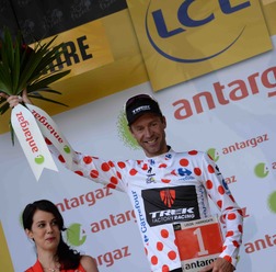 ツール・ド・フランス第1ステージで山岳賞を獲得したイェンス・フォイクト