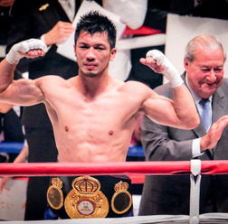 WBA世界ミドル級王者を獲得した村田諒太（2017年10月22日）