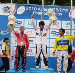 　BMXアジア選手権が10月1日に韓国で開催され、ジュニア男子に出場した吉村樹希敢が金メダルを獲得した。日本勢は全4クラスで7個のメダルを獲得。男子エリートには全日本チャンピオンの三瓶将廣や、北京五輪出場の阪本章史が出場したが、スティーブン・ウォン（香港）の