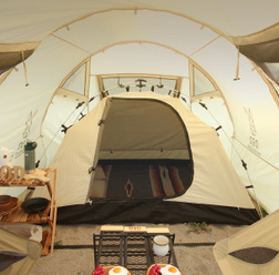 大型テントの中に設営するコットンテント「カンガルーテント」発売