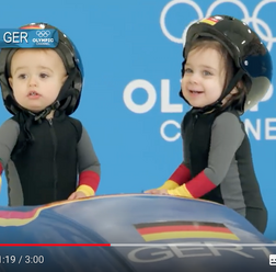 Youtube「If Cute Babies Competed in the Winter Games」より