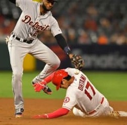 2出塁1盗塁と足でも存在感を示したエンゼルス・大谷翔平【写真：Getty Images】