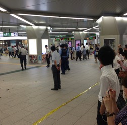 浦和駅（2014年7月29日19時ころ）