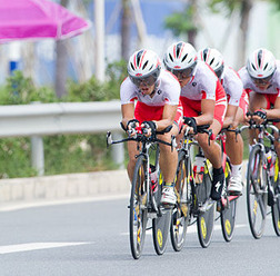 　中国の深センで開催されている第26回ユニバーシアード競技大会は、大会8日目の8月20日に男女のチームタイムトライアルが行われ、日本は男女ともに5位だった。自転車競技は全日程を終了。男子ロードレースの本元喜（19＝鹿屋体育大）とトラック女子ポイントレースの上