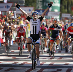 2014年ブエルタ・ア・エスパーニャ第4ステージ、ジョン・デゲンコルブ（ジャイアント・シマノ）が優勝