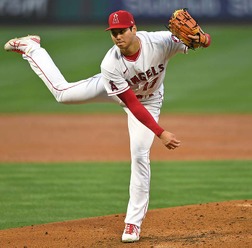 【MLB】大谷翔平の投球は「別次元に上昇中」　米メディアが球速アップと与四球減に注目