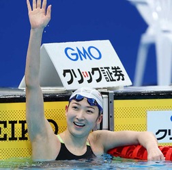 【競泳 アジア大会】前日棄権の池江璃花子、100mバタフライで“復帰”　1分0秒34で2着、全体8位で決勝進出