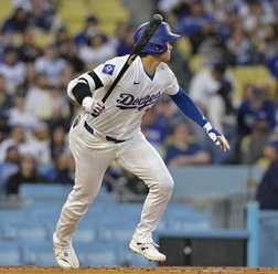 【MLB】大谷翔平、第1打席“技アリ”左前安打　初回チャンスメークで「16試合連続出塁」