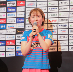 平野美宇、世界8位の韓国エース撃破で首位通過に貢献　単勝率「.858」でトップ、安定感際立つスタッツ【Tリーグ】
