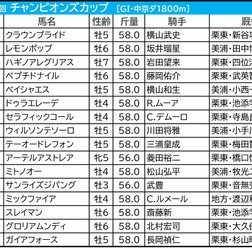 【チャンピオンズC／前日オッズ】伏兵ゾーンから「馬券内率50.0％」合致　“超人気薄”は血統のあと押しで激走チャンス