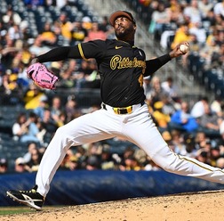 【MLB】人類最速左腕、36歳チャップマンがシンカーで「167キロ」計測　大谷翔平が思わず腰を引いた剛速球