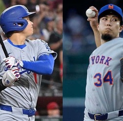 【MLB】大谷翔平、驚異の「1.43」千賀滉大と今季初対戦　ナ・リーグ本塁打王＆最優秀防御率争いの両者が注目マッチアップ