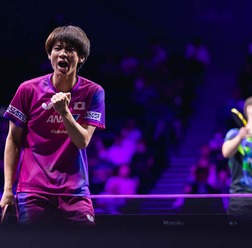 戸上隼輔、日本勢16強一番乗りに「プレッシャーを感じていた」　上位進出へは「100％の力を出さないと勝てない」【WTTチャンピオンズ横浜】