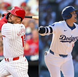 【MLB】シュワーバーが1試合4発でも……大谷翔平が依然として優位か　MVPレースを米記者が考察、カギを握る指標「WPA」にも言及