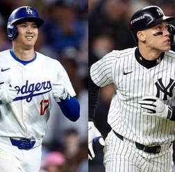 【MLB】大谷翔平&ジャッジが成し遂げた歴史的偉業 両リーグMVPが放った“2年連続50号”を公式が紹介「オオタニが快投とともに記録」