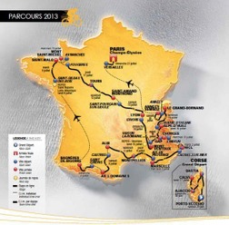 　6月29日に地中海のコルシカ島で開幕する第100回ツール・ド・フランスは、全21区間の最終的な距離を修正して発表した。コースとおおよその距離は2012年10月に発表されていたが、実際のコースを再計測し、毎年のこの時期に最終的なものを発表する。