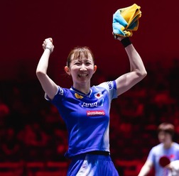 早田ひな、世界5位のサウスポー撃破に明かした想い　触発されたフィギュア金メダリストの存在「私の卓球を見てほしい」【シンガポールスマッシュ】