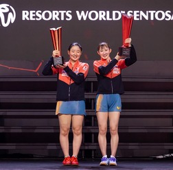 卓球日本女子のWエース“みわひな”ペアが示した存在感 張本美和が語ったロス五輪への重要性「ダブルス種目が大事」【シンガポールスマッシュ】