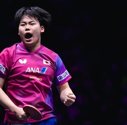 松島輝空、世界王者・王楚欽への雪辱果たし「一番強い選手に勝ててうれしい」　中国撃破のサウスポーが会心勝利に喜び【WTTチャンピオンズ重慶】