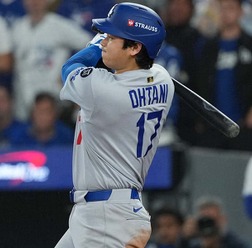 【MLB】大谷翔平、執念の178キロ右前打で「50」試合連続出塁達成　球団史上3位タイに浮上　ドジャースは敗戦