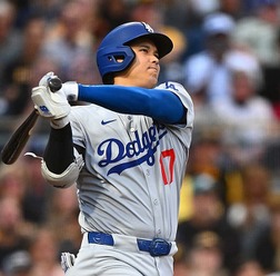 【MLB】大谷翔平「1番DH」スタメン “元同僚”右腕から今季8号アーチなるか、同地区パドレスとの首位攻防戦
