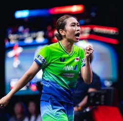 「まさか3-0で勝てるとは……」世界2位・王曼昱撃破の佐藤瞳が見せた分析力 快進撃の28歳カットマンは「挑戦していく」【USスマッシュ】