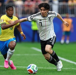 「這い上がります」田中碧、失意のブラジル戦を経て再起誓う　所属リーズもサポート約束「すでに連絡取った」と米メディア【北中米W杯】