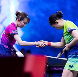 張本美和、中国メディアが分析した早田ひな撃破の要因は？　WTT公式はWエースの戦いに熱視線「ライバル関係が燃え盛る」【USスマッシュ】