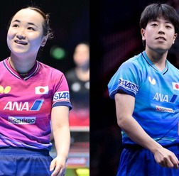 卓球日本開催に臨む両者にWTT公式が熱視線　伊藤美誠は「地元の舞台で好スタートを切る」篠塚大登は「雪辱を喫して臨む」