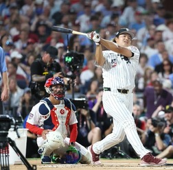 【MLB】「すげえ緊張しました」村上宗隆、ホームランダービーは9本塁打 8選手中5位で惜しくも準決勝進出ならず