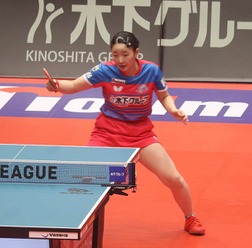 張本美和、ホーム連勝に導いたエースは「本当に応援がパワーに」 強行日程続くも「1大会ずつ頑張る」と意欲【Tリーグ】