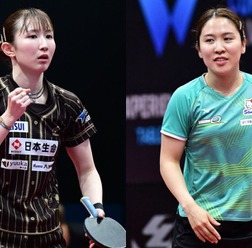 卓球日本女子で注目の“黄金世代対決” 早田ひな、平野美宇の過去国際大会戦績は? 第1シードと復調示す26歳が決勝で激突【WTTコンテンダーアルマトイ】