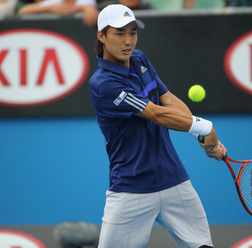 添田豪（2015年1月22日）（c）Getty Images