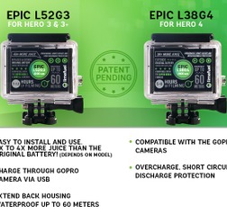 GoPro専用の拡張バッテリーパック「Limefuel Epic」