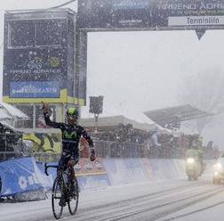 2015年ティレーノ～アドリアティコ第5ステージ、ナイロ・キンタナ（モビスター）が優勝