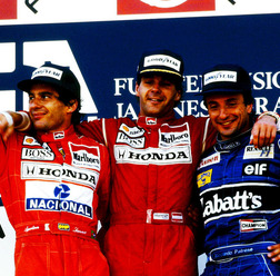 1991年F1日本グランプリの表彰台