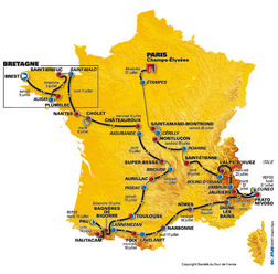 　ツール・ド・フランスの公式サイトに全ステージのコース詳細が掲載された。各コースの草稿距離も当初の発表より修正されている。言語はフランス語、英語、ドイツ語、スペイン語。