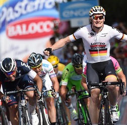 2015年ジロ・デ・イタリア第6ステージ、アンドレ・グライペル（ロット・スーダル）が優勝