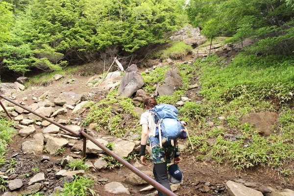 四号目以降は登りがずっと続く。