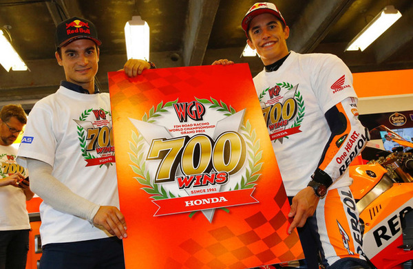 ホンダがFIMロードレース世界選手権シリーズで通算700勝を達成