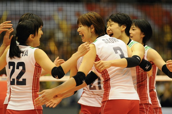 【バレーボールW杯2015】日本、韓国にストレート勝ち…通算6勝1敗で2位浮上（c）Getty Images