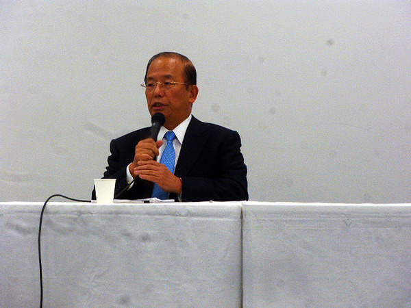 東京2020組織委員会専務理事・事務総長の武藤敏郎氏（2015年9月1日、虎ノ門ヒルズにて）