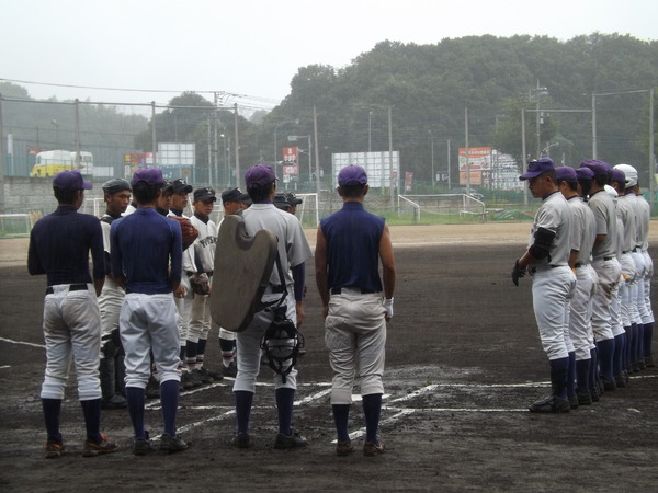 雨で、試合は可能であれば行いたい