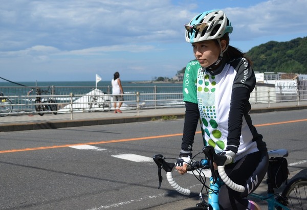 【ツール・ド・東北15】水越ユカ、ロードバイクの自主練習…神奈川の海沿いをサイクリング！