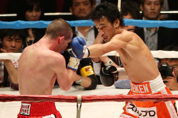 WBC世界バンタム級チャンピオン山中慎介 参考画像（2014年4月23日）