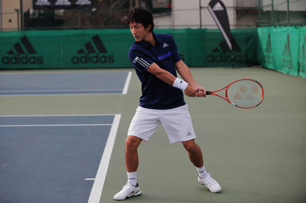 「adidas TENNIS CHALLENGE」に参加する添田豪